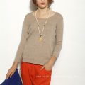 17PKCS154 2017 knit wool cashmere knitted lady sweater